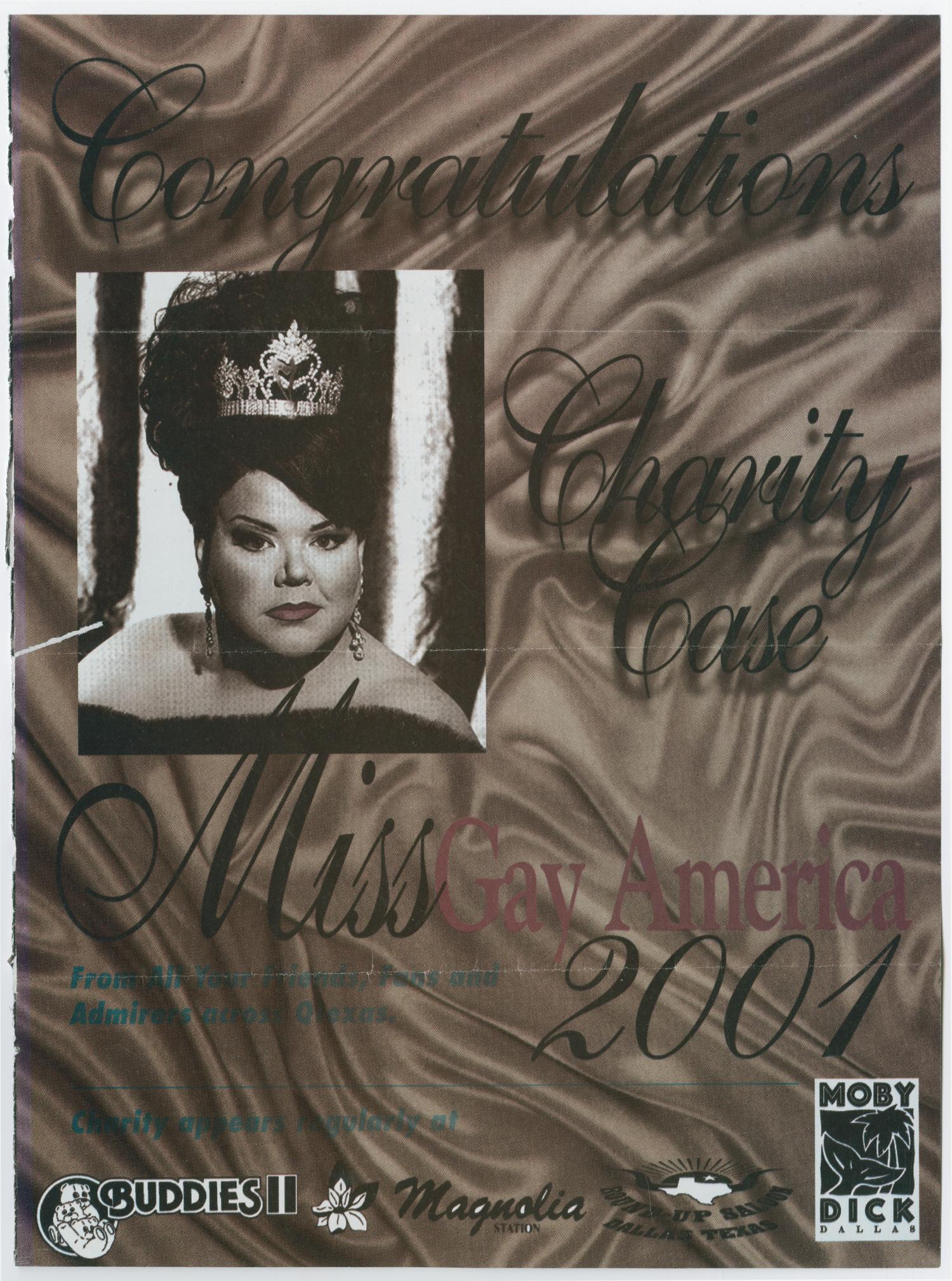 [Flyer: Miss Gay America]
                                                
                                                    [Sequence #]: 1 of 2
                                                