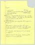 Primary view of [Handwritten notes: Meeting topics]
