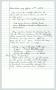 Primary view of [Copy of handwritten notes: Interview with Alan Ross]