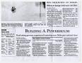 Article: [Newspaper copies: Building a Powerhouse]