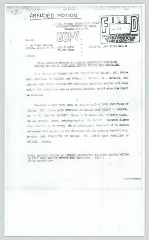 Primary view of object titled '[Copy of court documents: Mark William Nelson bankruptcy petition]'.