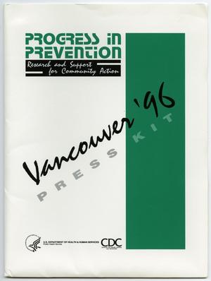 Primary view of object titled '[Folder: Progress in Prevention - Press Kit]'.