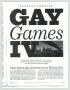 Primary view of [Article: Gay Games IV]