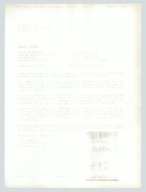 Primary view of object titled '[Letter: P. D. Sterling to Bruce Sherbert and Robert Sloan]'.