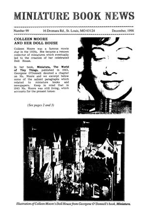 Primary view of object titled 'Miniature Book News, Number 99, December 1998'.