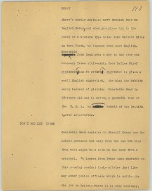 Primary view of object titled '[News Script: Bobby]'.