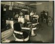 Thumbnail image of item number 1 in: '[Photograph of a barber shop]'.