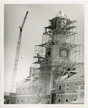 Primary view of object titled '[The clock tower of the administration building, 2]'.