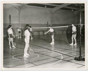 Primary view of object titled '[Women's badminton]'.