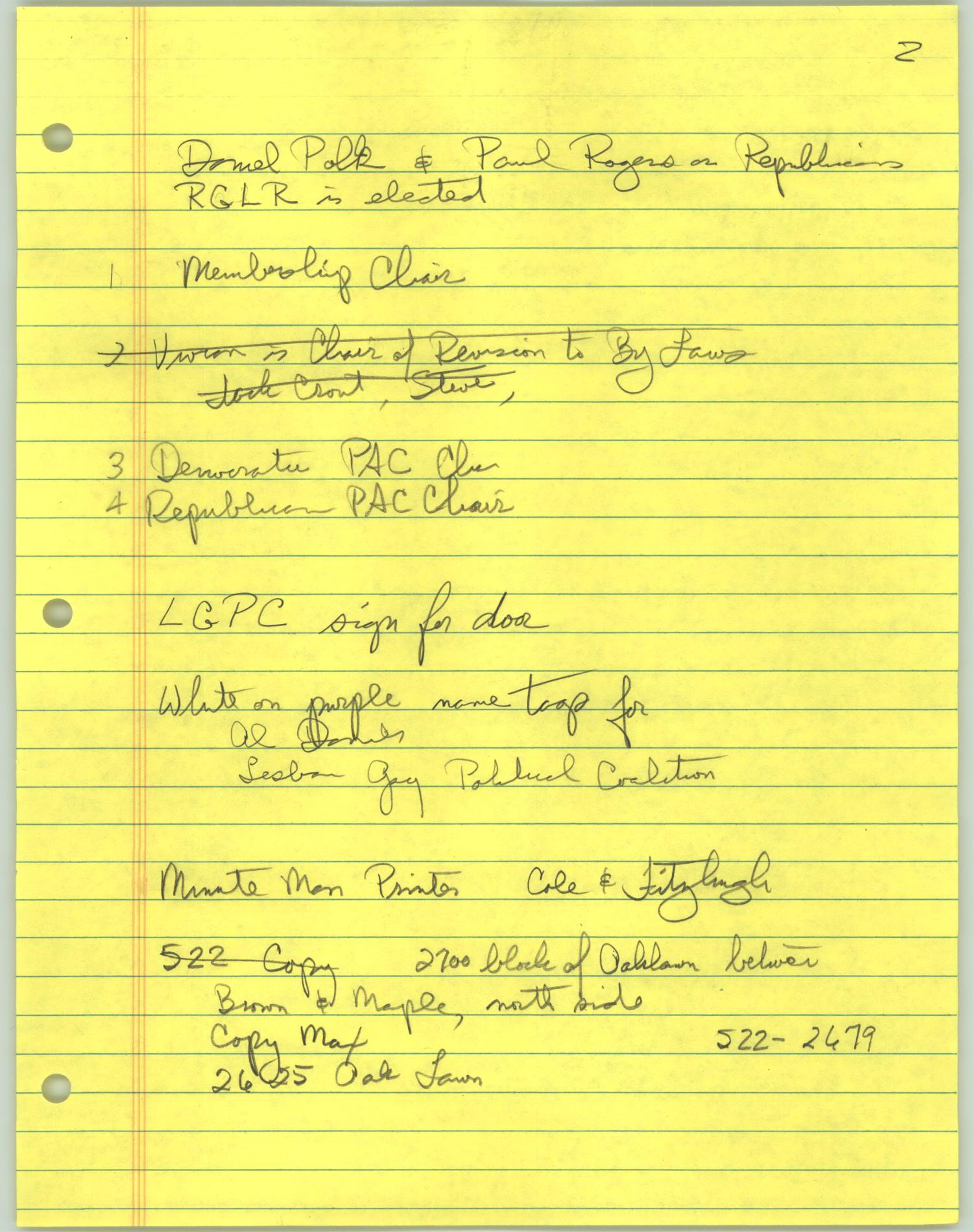 [Handwritten notes from committee meeting]
                                                
                                                    [Sequence #]: 3 of 4
                                                