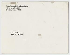 Primary view of object titled '[Texas Human Rights Foundation's Appeal of Baker v. Wade]'.