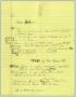 Primary view of [Handwritten Notes: Glenn Harkwew]