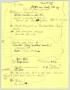 Primary view of [Handwritten notes: Gary Bowles]