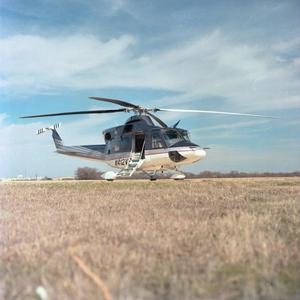Primary view of object titled '[The Bell 412SP on the ground]'.