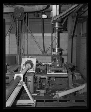 Primary view of object titled '[Bench test of the transmission for the Bell XH-40]'.