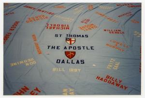 Primary view of object titled '[AIDS Memorial Quilt Panel for St. Thomas The Apostle Dallas]'.