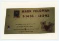 Photograph: [AIDS Memorial Quilt Panel for Mark Feldman]
