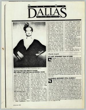 Primary view of object titled '[Newspaper Clipping: Inside Dallas with the editors]'.