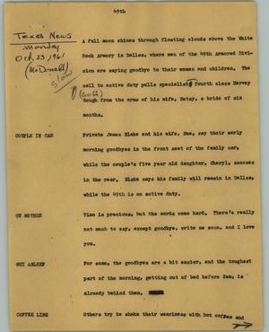 Primary view of object titled '[News Script: 49th]'.