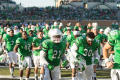 Thumbnail image of item number 1 in: '[Mean Green Football Players Running on Field]'.