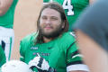 Thumbnail image of item number 1 in: '[UNT Football Player Looking For Photo]'.