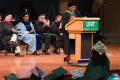 Thumbnail image of item number 1 in: '[Dean Dorothy Bland onstage at commencement]'.
