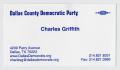 Thumbnail image of item number 1 in: '[Charles Griffith Business Card]'.