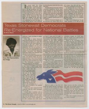 Primary view of object titled '[Newspaper clipping: Texas Stonewall Democrats RE-Energizes for National Battles]'.