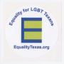 Text: [Equality for LGBT Texans Sticker]