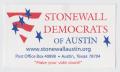 Thumbnail image of item number 1 in: '[Stonewall Democrats of Austin card]'.