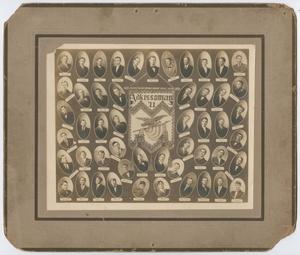 Primary view of object titled '[Male students of Clarendon College, 1911]'.