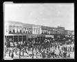 Photograph: [A funeral on the Denton square]