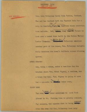 Primary view of object titled '[News Script: Irishers]'.