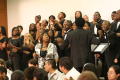 Thumbnail image of item number 1 in: '[Choir looking towards the conductor]'.