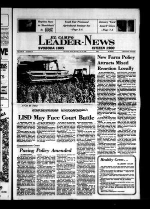 Primary view of object titled 'El Campo Leader-News (El Campo, Tex.), Vol. 97, No. 89, Ed. 1 Saturday, January 30, 1982'.