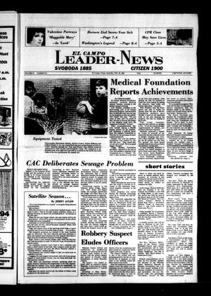 Primary view of object titled 'El Campo Leader-News (El Campo, Tex.), Vol. 97, No. 95, Ed. 1 Saturday, February 20, 1982'.