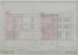 Primary view of object titled 'Abilene Printing Company Building, Abilene, Texas: East & South Elevation Drawings'.