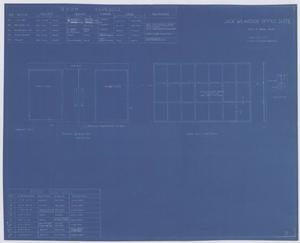 Primary view of object titled 'Wilkinson Office Building and Parking Garage, Midland, Texas: Wall Elevations & Schedules'.