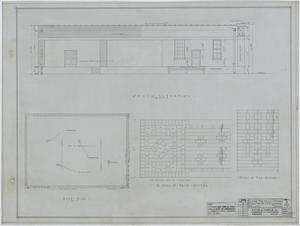 Primary view of object titled 'Dillingham Ice Cream Building, Abilene, Texas: Roof Plan & Elevation Renderings'.