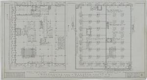 Primary view of object titled 'Warehouse, Cisco, Texas: Foundation, Basement, & First Floor Plans'.