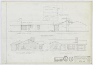 Veterans' Housing, Abilene, Texas: Elevation Renderings - Design 5M-C2