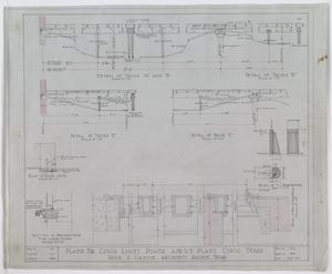 Primary view of object titled 'Light, Power And Ice Plant Building, Cisco, Texas: Truss Details'.