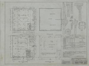 Primary view of object titled 'Garage And Paint Shop, Coleman, Texas: Floor, Roof, & Foundation Plans'.