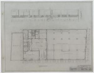 Primary view of object titled 'Bank And Office Building, Brownwood, Texas: Mezzanine Floor Plan'.