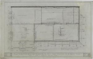 Primary view of object titled 'Office And Ice Plant Building, Hamlin, Texas: Foundation Plan'.