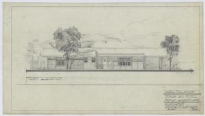 Bryan Air Force Base Housing: Front Elevation