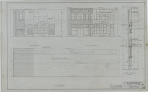 Primary view of object titled 'Two Story Store Building, Abilene, Texas: Elevation Drawings'.