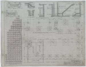 Primary view of object titled 'Five Story Store And Office Building, Coleman, Texas: Basement And Footing Plan'.