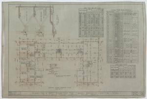 Primary view of object titled 'Simmons University Dormitory, Abilene, Texas: Second Floor Framing Plan'.