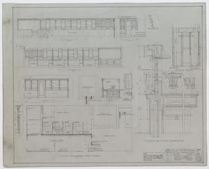First State Bank Building, Big Springs, Texas: Fixture Layout & Elevation Renderings